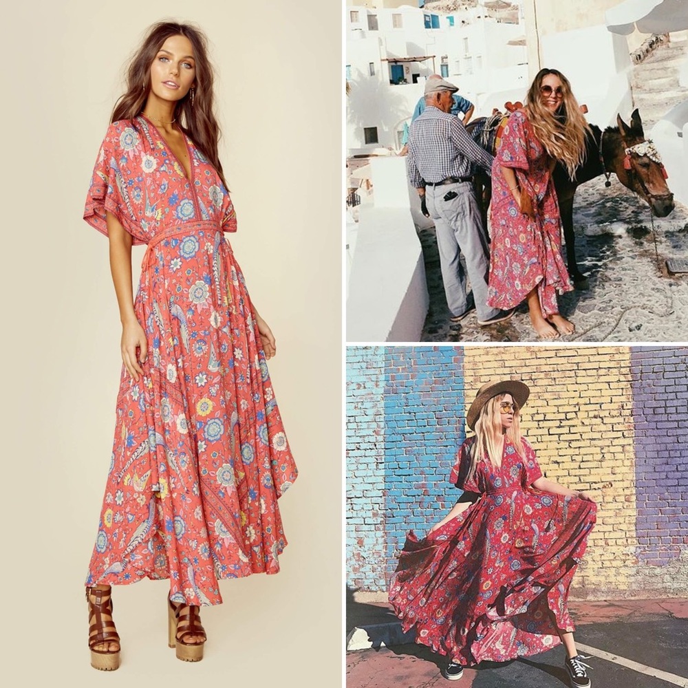 NWT Spell Lovebird gown in Rose 🦄